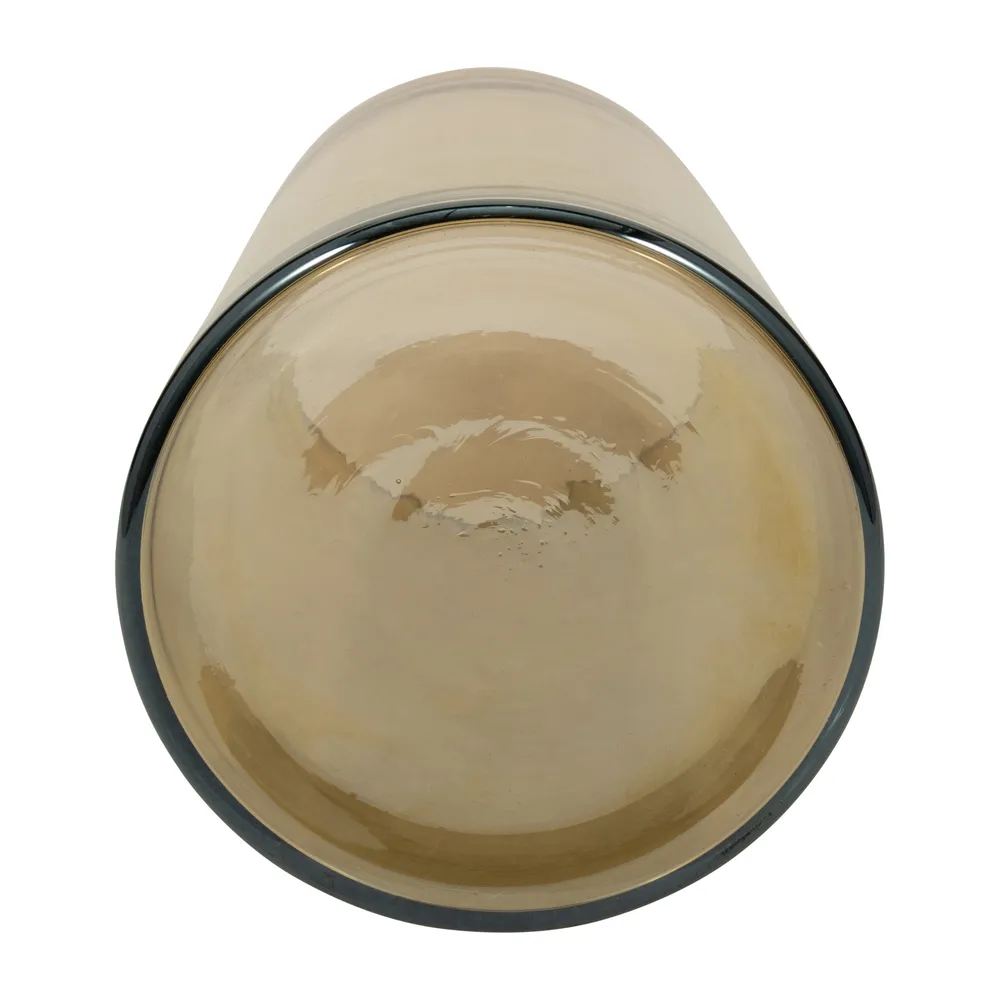 HARLANGROVE GOLD GLASS VASE 8 (IN)