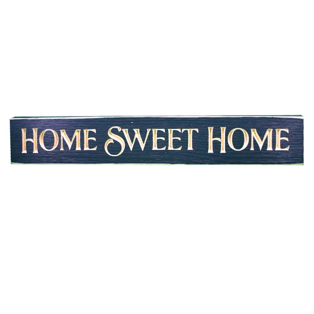 24" USA HOME SWEET HOME ROUTED BARNWOOD