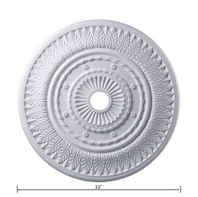 Corinna 33″ Wide Medallion - White