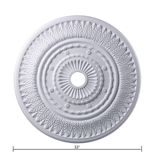Corinna 33'' Wide Medallion - White