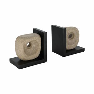 LYNNPARK SET OF 2 BROWN BOOKENDS 6 (IN) 4