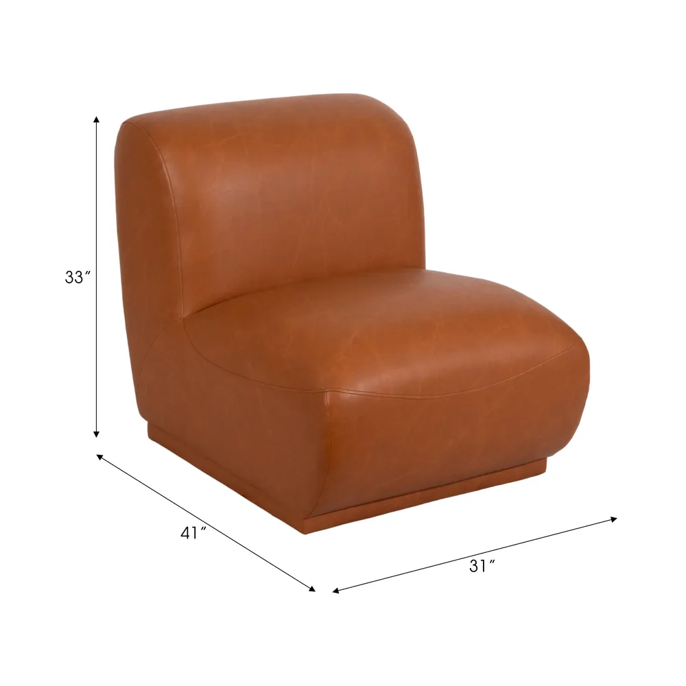 DENTONWAY BROWN CHAIR 33 (IN)