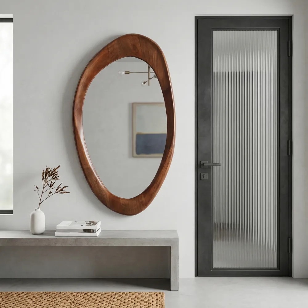 ASHERSHAW BROWN MIRROR 35 (IN)