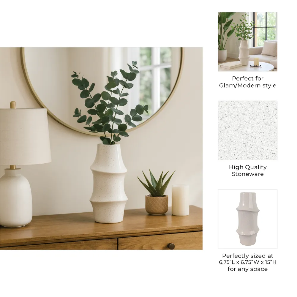 WYLERCREST IVORY VASE 15 (IN)