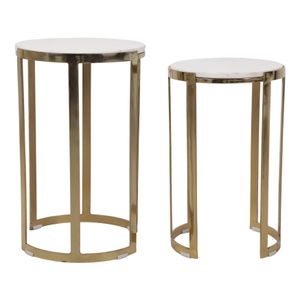 PEARLBEACH SET OF 2 WHITE TABLE 23 (IN) 4
