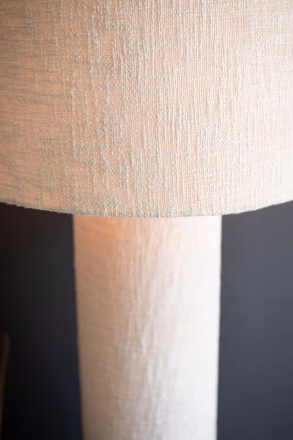 Boucle Fabric Floor Lamp with Shade