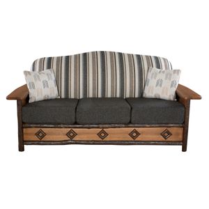 Hickory Diamond Peak Sofa - Customer Material - Seat:  Fabric TBD;   Backrest:  Fabric TBD 4