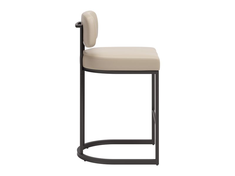 Velar Counter Stool Beige & Gray 3
