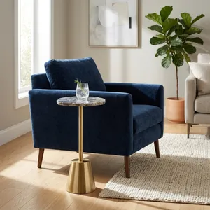 CONNORCROSS GOLD ACCENT TABLE 25 (IN) 10