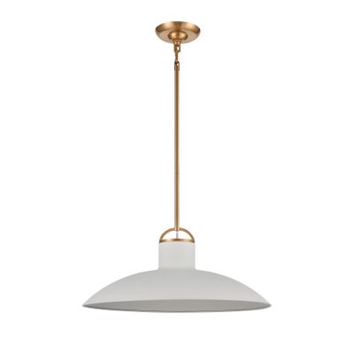 Surf 20″ Wide 1-Light Pendant - Textured White