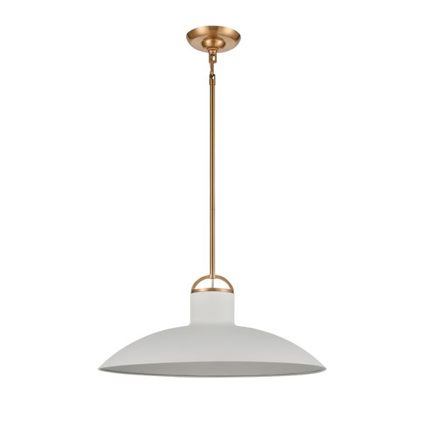 Surf 20'' Wide 1-Light Pendant - Textured White