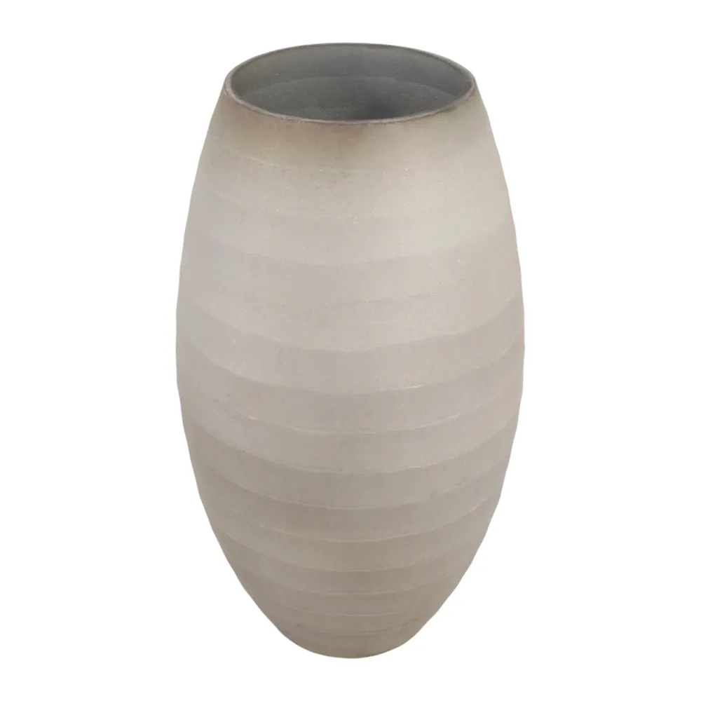 FINLEYTON GRAY GLASS VASE 10 (IN)