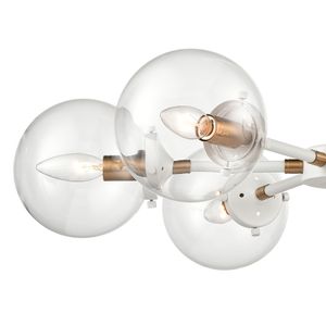 Boudreaux 28'' Wide 6-Light Chandelier - Matte White 4
