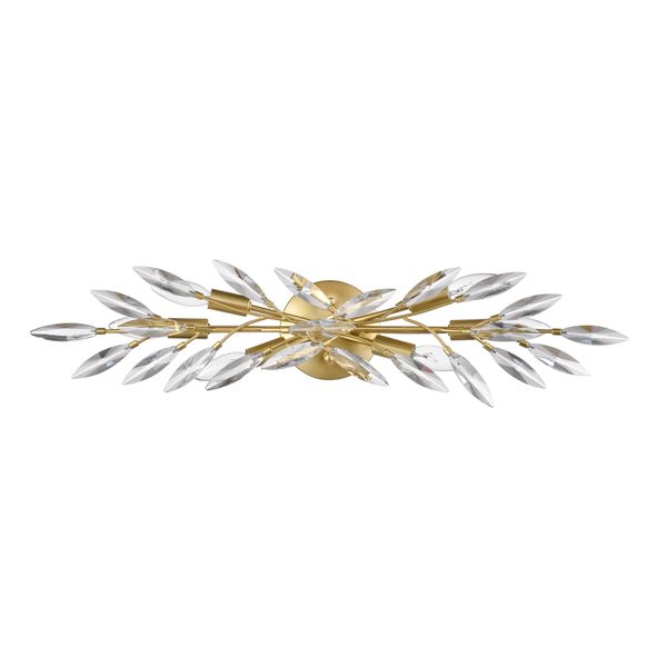 Flora Grace 28.75'' Wide 6-Light Vanity Light - Champagne Gold