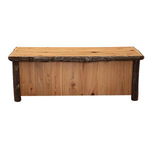 Hickory Log Enclosed Coffee Table - Three Drawer - Espresso - Standard 7