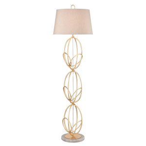 Morely 63'' High 1-Light Floor Lamp - Gold Leaf 1