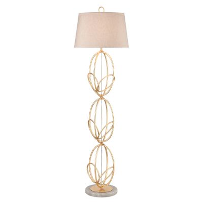 Morely 63″ High 1-Light Floor Lamp - Gold Leaf