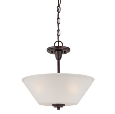 Pittman 15'' Wide 2-Light Semi Flush Mount - Sienna Bronze