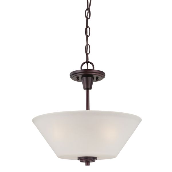 Pittman 15'' Wide 2-Light Semi Flush Mount - Sienna Bronze