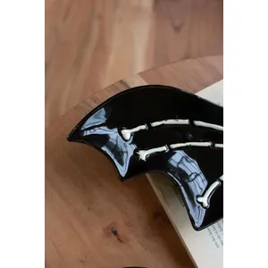 Set of 2 Nesting Ceramic Bat Serving Platters 3