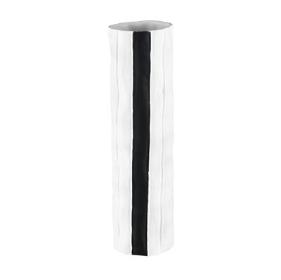 Clark Vase - Striped Black