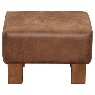 Upholstered Footstool - Barnwood Leg - Customer Fabric