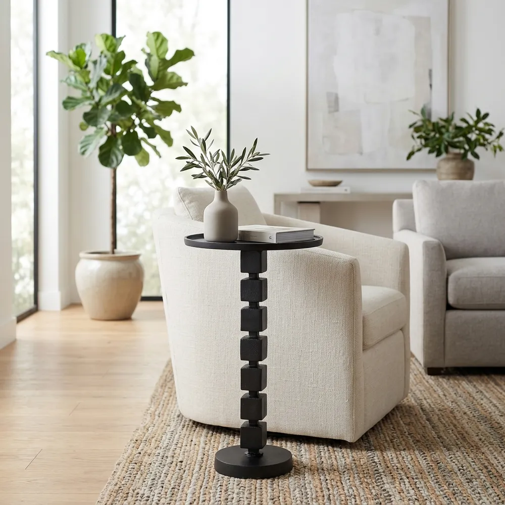LARKCROSS BLACK TABLE 26 (IN)