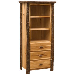 Hickory Log Open Pantry - Natural