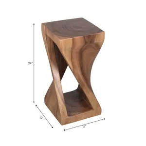 CALTONRUN BROWN ACCENT TABLE 24 (IN) 7
