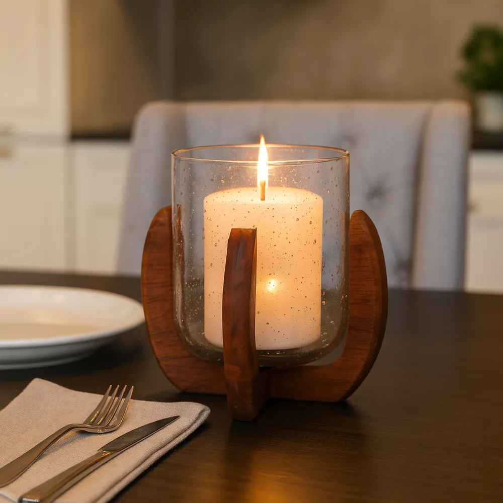 CORBINROSE BROWN VOTIVE HOLDER 7 (IN)
