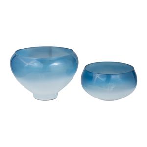 LOCHWOOD SET OF 2 BLUE BOWLS 9 (IN) 3