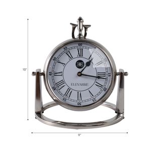 GROVERTON SILVER CLOCK 10 (IN) 9