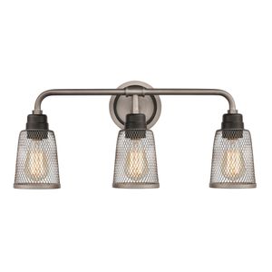 Glencoe 23'' Wide 3-Light Vanity Light - Weathered Zinc 1