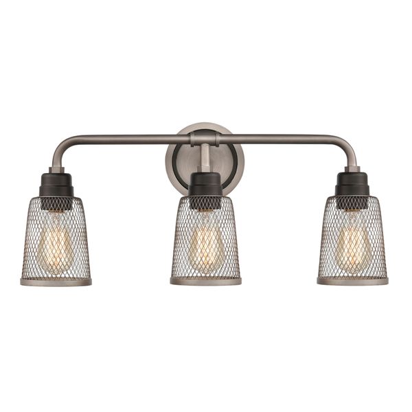 Glencoe 23'' Wide 3-Light Vanity Light - Weathered Zinc
