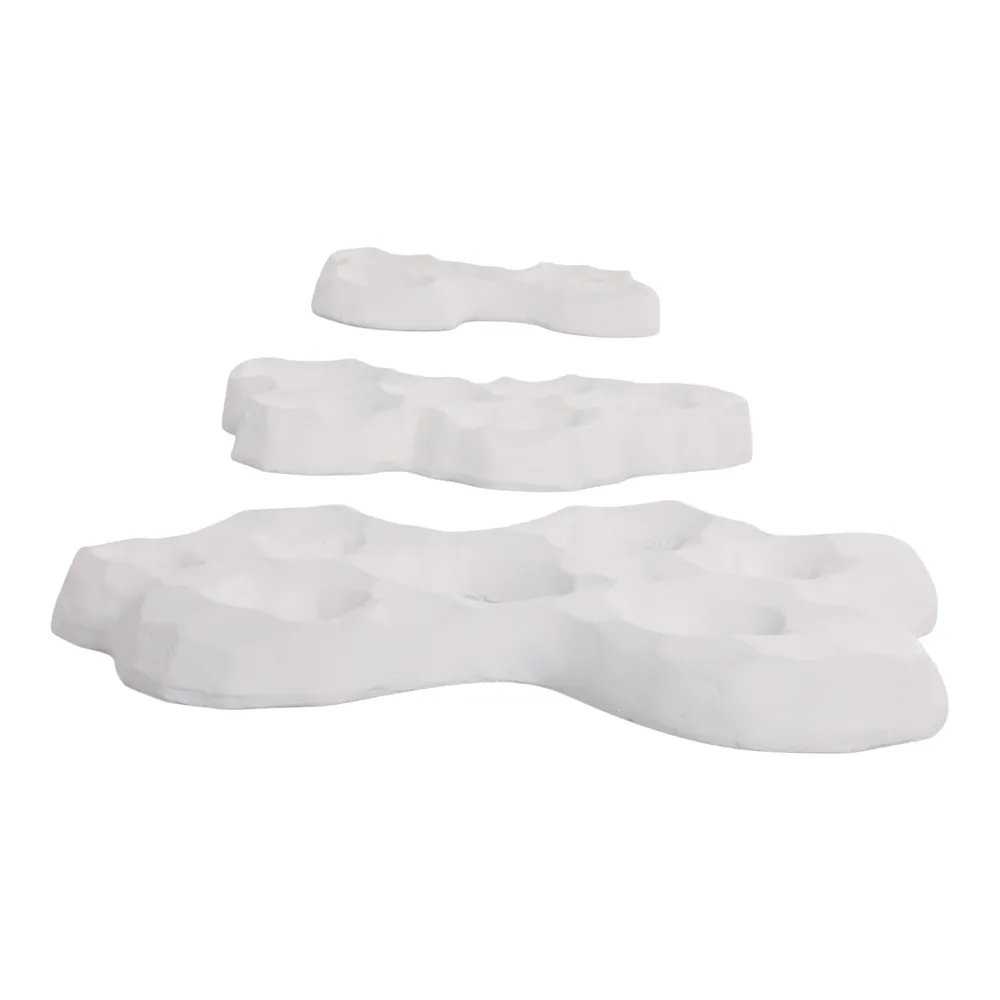 FALLONLEY SET OF 3 WHITE WALL SCULPTURES 14 (IN)