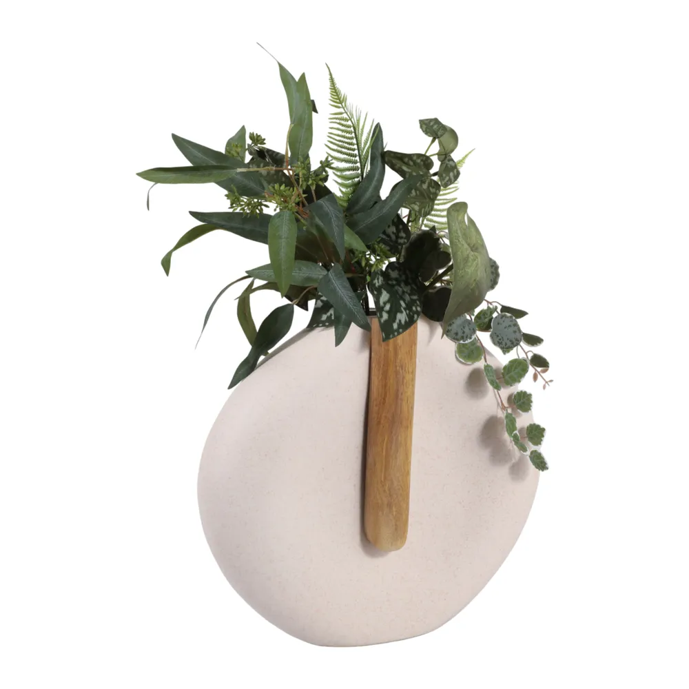 FINTONSIDE WHITE VASE 15 (IN)
