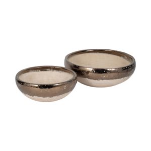 DANFORTHMILL SET OF 2 GRAY BOWLS 5 (IN) 4