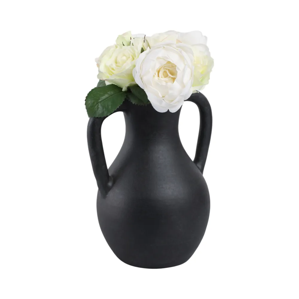 SHERMANCLIFF BLACK VASE 12 (IN)