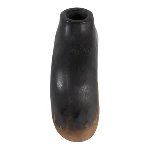 HANKPORT BLACK VASE 12 (IN) 7