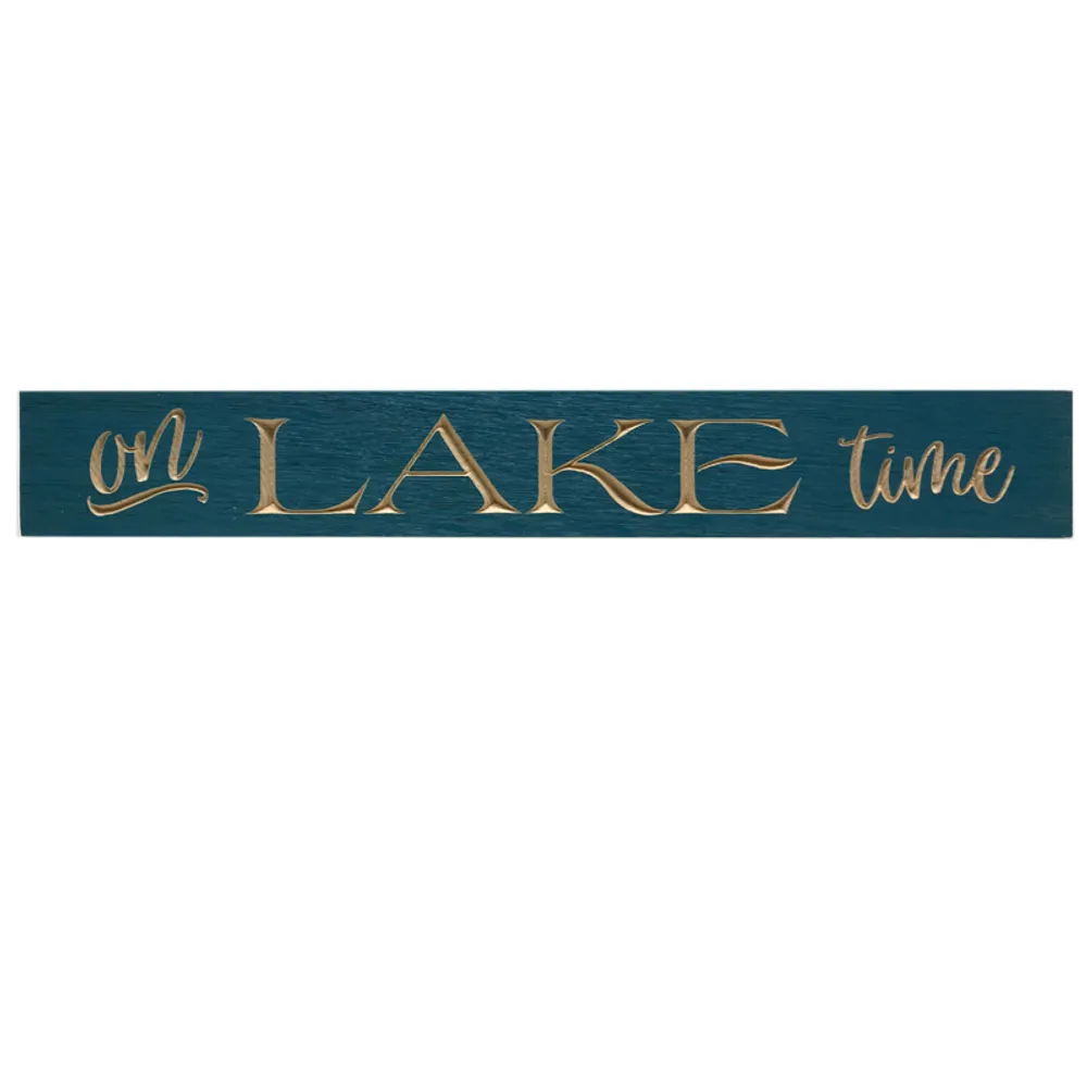 24" USA ON LAKE TIME BARNWOOD SIGN