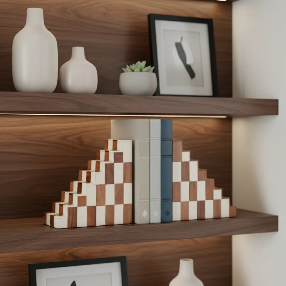 KIRAGROVE SET OF 2 IVORY BOOKENDS 6 (IN)