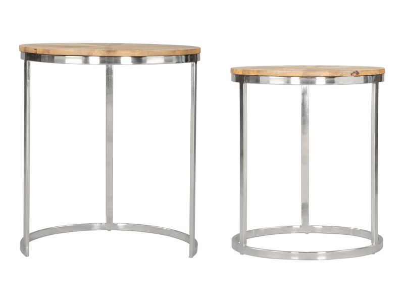 Bari Nesting Table Set Natural 6