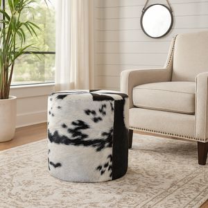 SARAHFORD BLACK OTTOMAN 19 (IN) 12