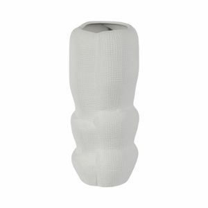 REGANWIND WHITE VASE 12 (IN) 4