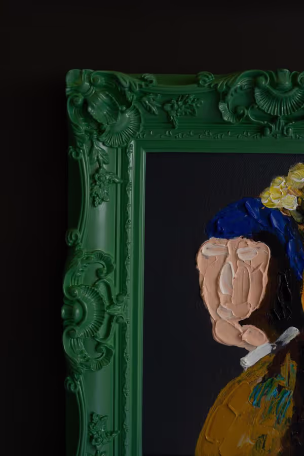 Set of 3 Framed Portrait Paintings