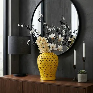 GUNNLAND YELLOW CHINOISERIE 24 (IN) 12