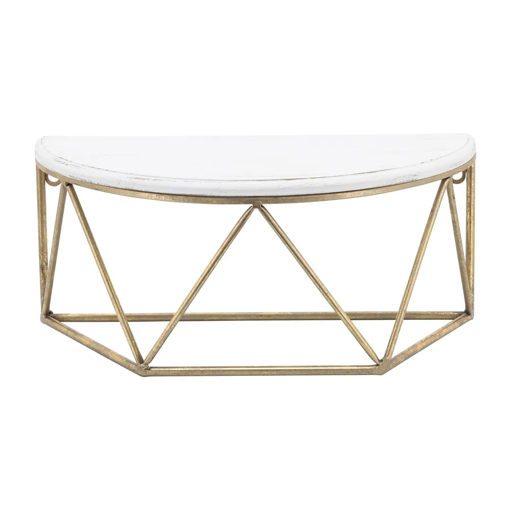 ESSEXPORT WHITE WALL SHELF 7 (IN)