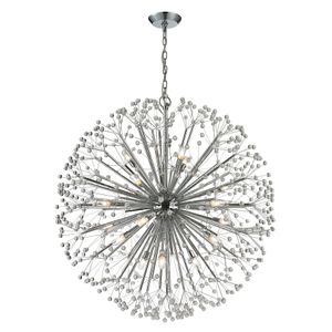 Dandelion 36'' Wide 19-Light Chandelier - Polished Chrome 1