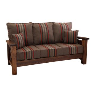 Barnwood Sofa - Customer Material- Seat:  Fabric TBD; Backrest:  Fabric TBD