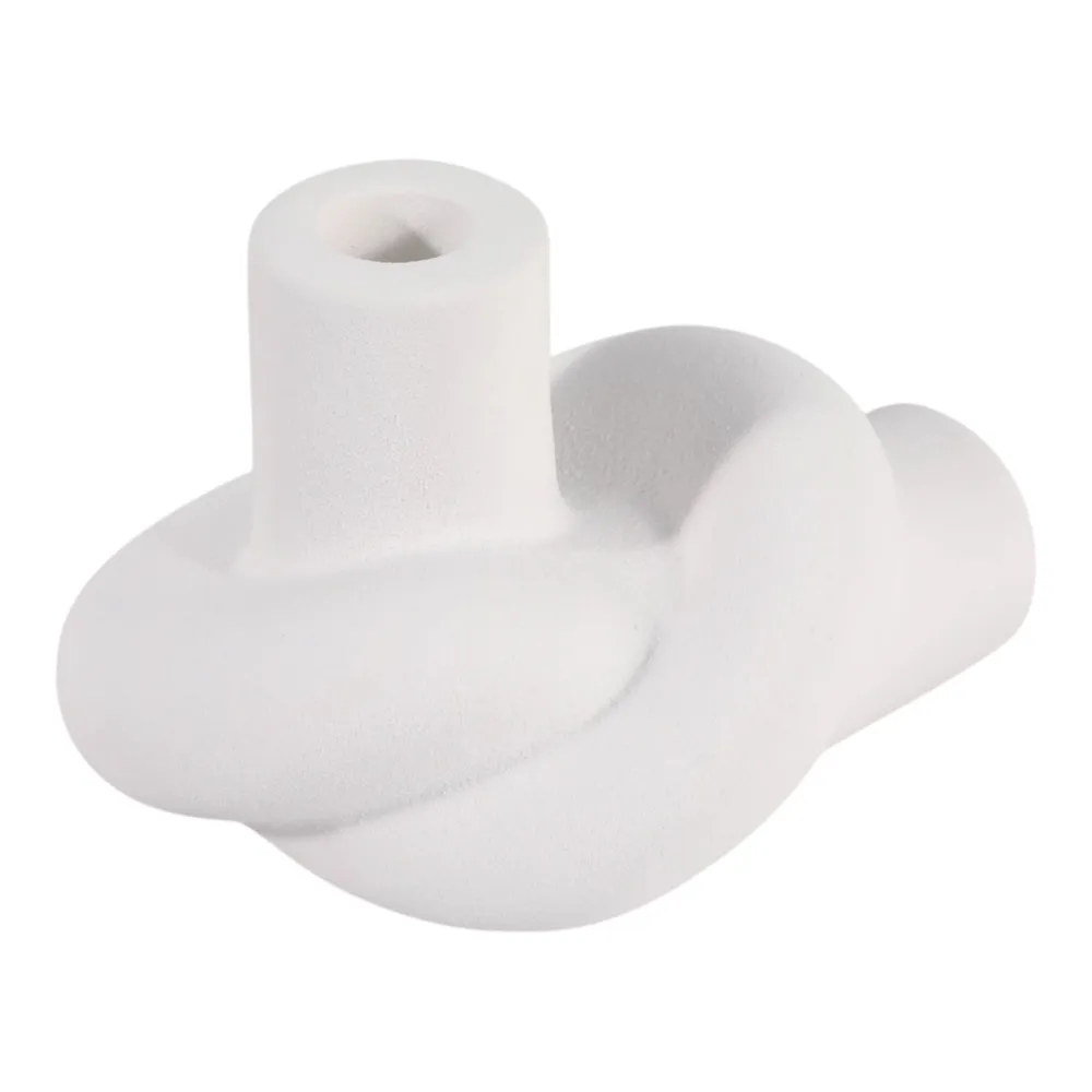 DUNCANCROSS WHITE CANDLE HOLDER 4 (IN)